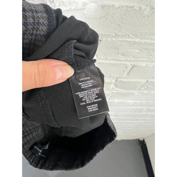 Sanctuary by Anthropologie Women's Check Plaid Pull-On Pant Pants Gray Size XS - Picture 5 of 6